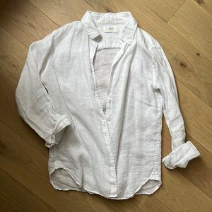 White Uniqlo button up